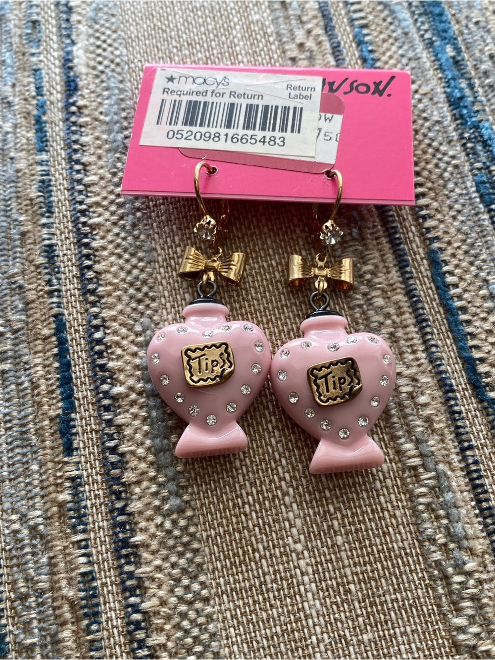Betsey Johnson Pink Earrings